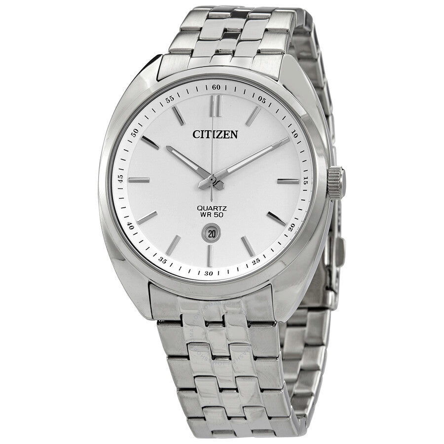 Citizen Quartz White Dial Stainless Steel Men's Watch BI5090-50A - The Watches Men & Co