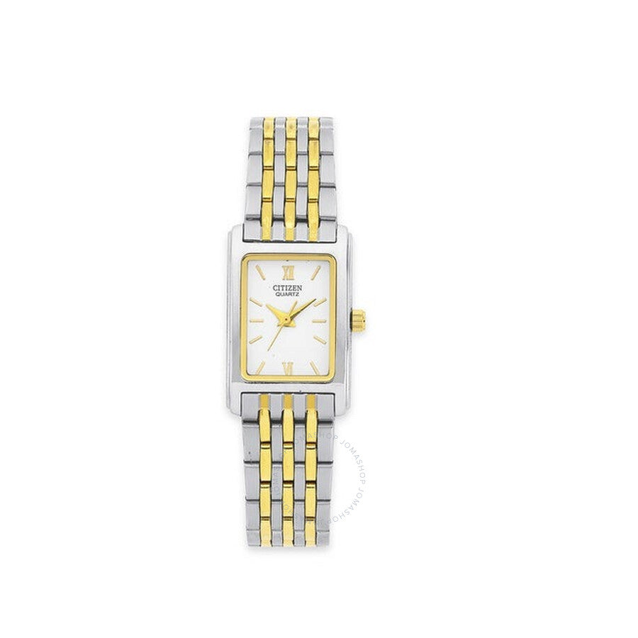 Citizen Quartz White Dial Two-tone Ladies Watch EJ5854-56A - The Watches Men & Co
