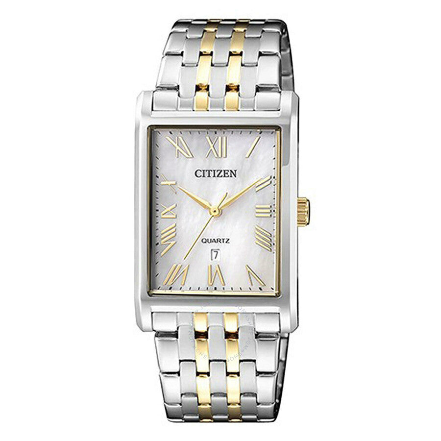 Citizen Quartz White Mother of Pearl Dial Two-tone Men's Watch BH3004-59D - The Watches Men & Co
