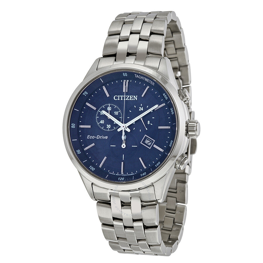 Citizen Sapphire Collection Eco-Drive Chronograph Blue Dial Men's Watch AT2141-52L