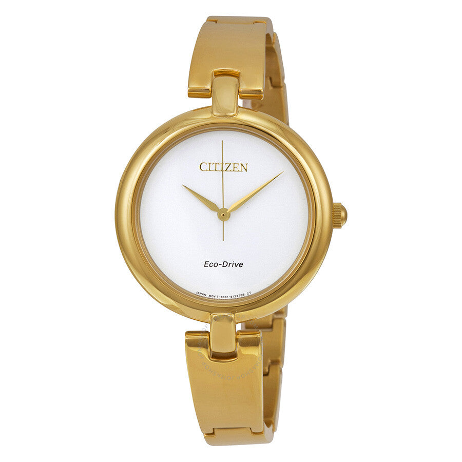 Buy Citizen Silhouette Bangle Eco-Drive Gold-Tone Stainless  display picture 1