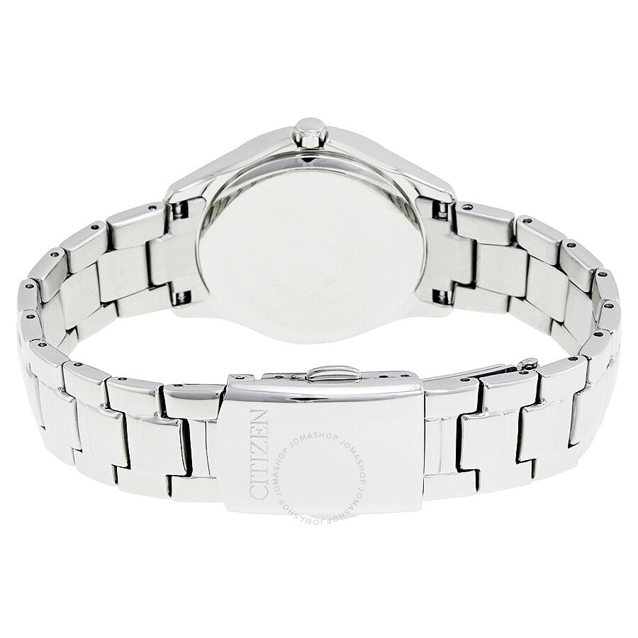 Reloj Citizen Silhouette Crystal Eco-Drive con esfera rosa y diamantes para mujer FE1140-86X