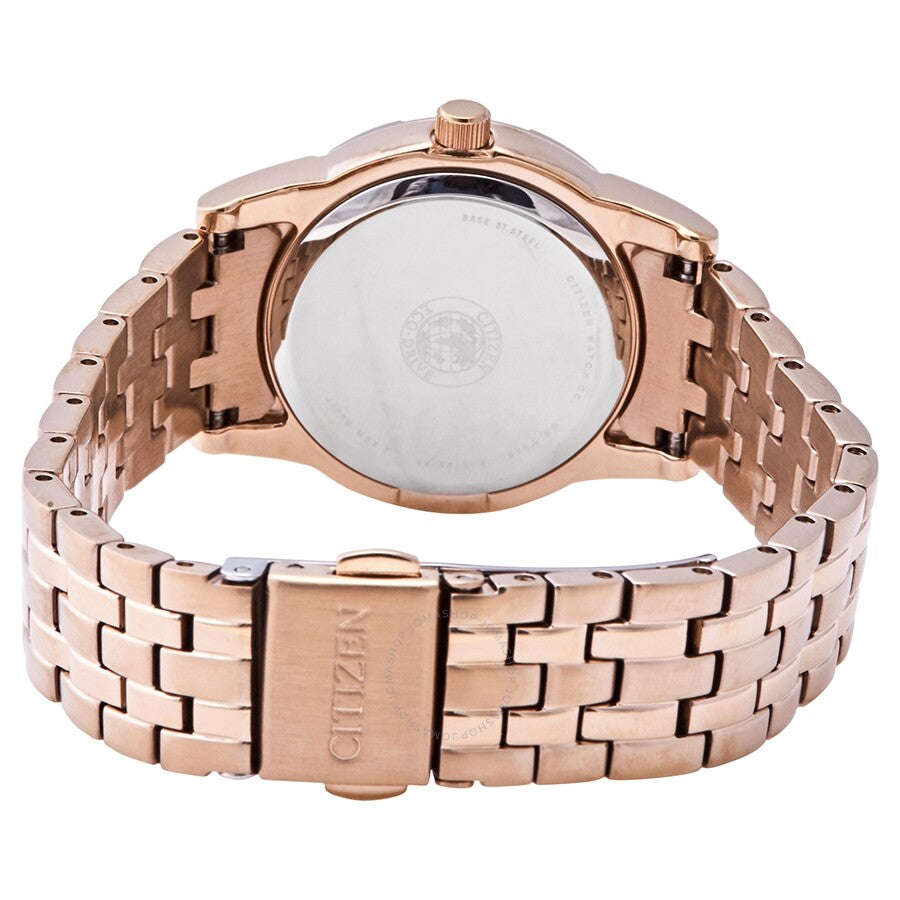 Reloj para mujer con esfera de madreperla blanca de cristal Citizen Silhouette EM0773-54D