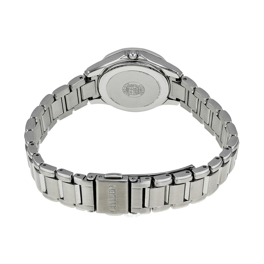 Citizen Silhouette Eco-Drive Diamond Mother of Pearl Dial Stainless Steel Ladies Watch EW2130-51D