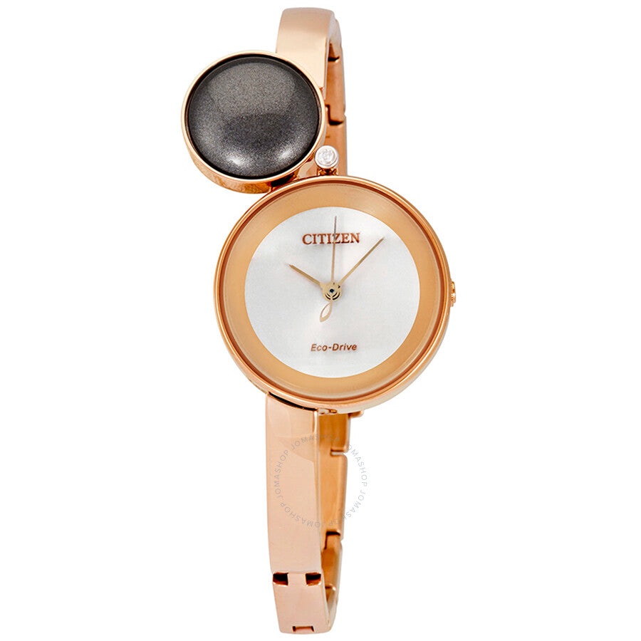 Citizen Silhouette Quartz Rose Gold Ladies Watch EW5493-85X - The Watches Men & Co
