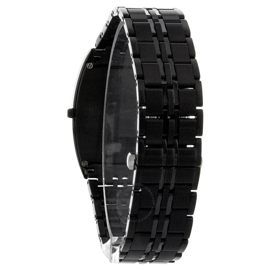Citizen Stiletto Eco-Drive Black Dial Black IP Stainless Steel Men's Watch AR3025-50E