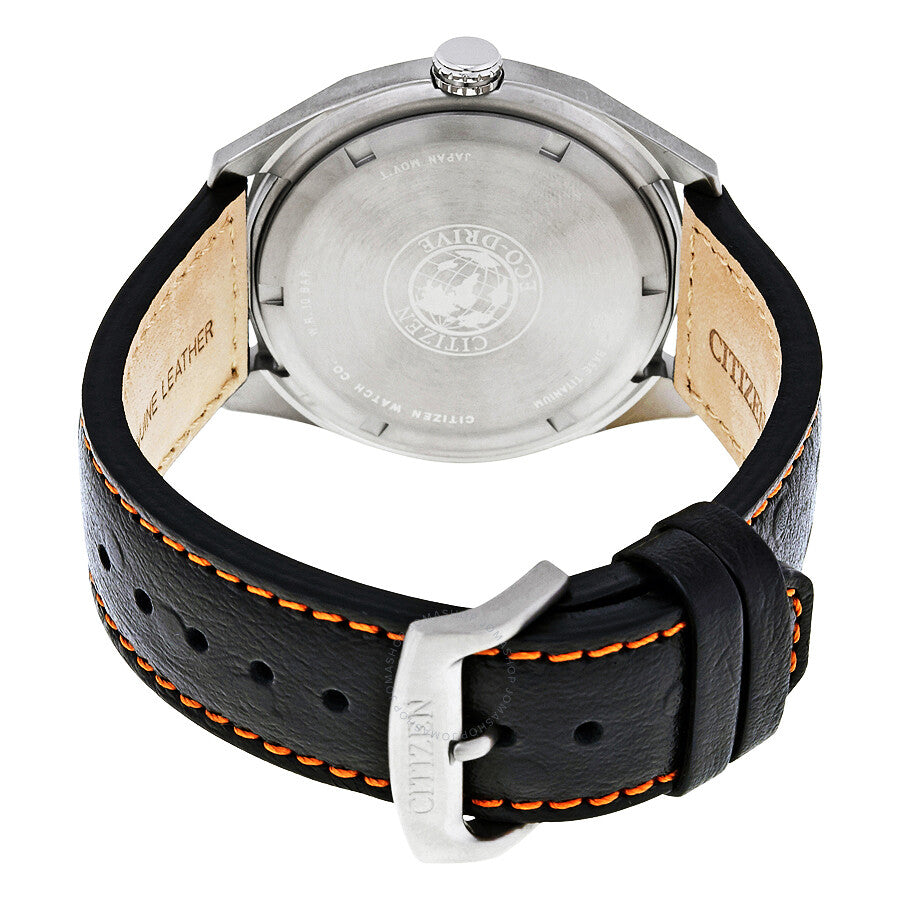 Citizen Super Black Dial Titanium Men's Watch AW0060-03E