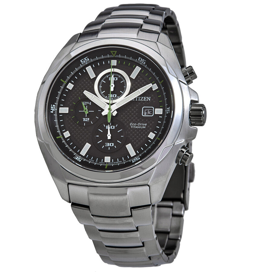 Citizen Titanium Eco-Drive Black Dial Men's Watch CA0190-56E