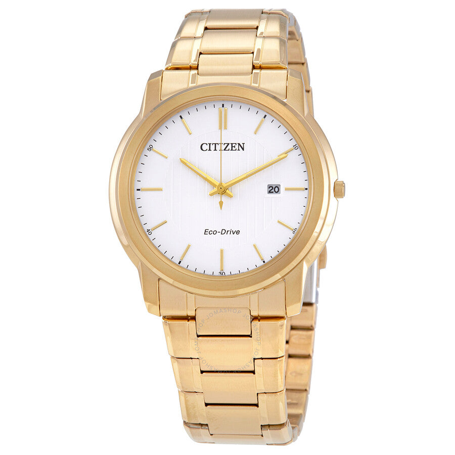 Citizen White Dial Gold-tone Men's Watch AW1212-87A - The Watches Men & Co