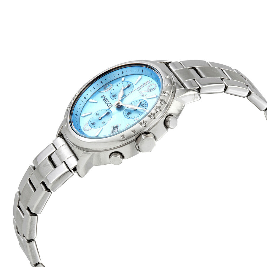 Citizen Wicca Chronograph Quartz Blue Dial Ladies Watch BM1-113-71