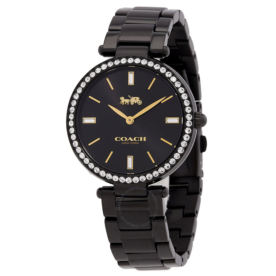 Coach Park Quartz Crystal Black Dial Ladies Watch 14503421 - The Watches Men & Co
