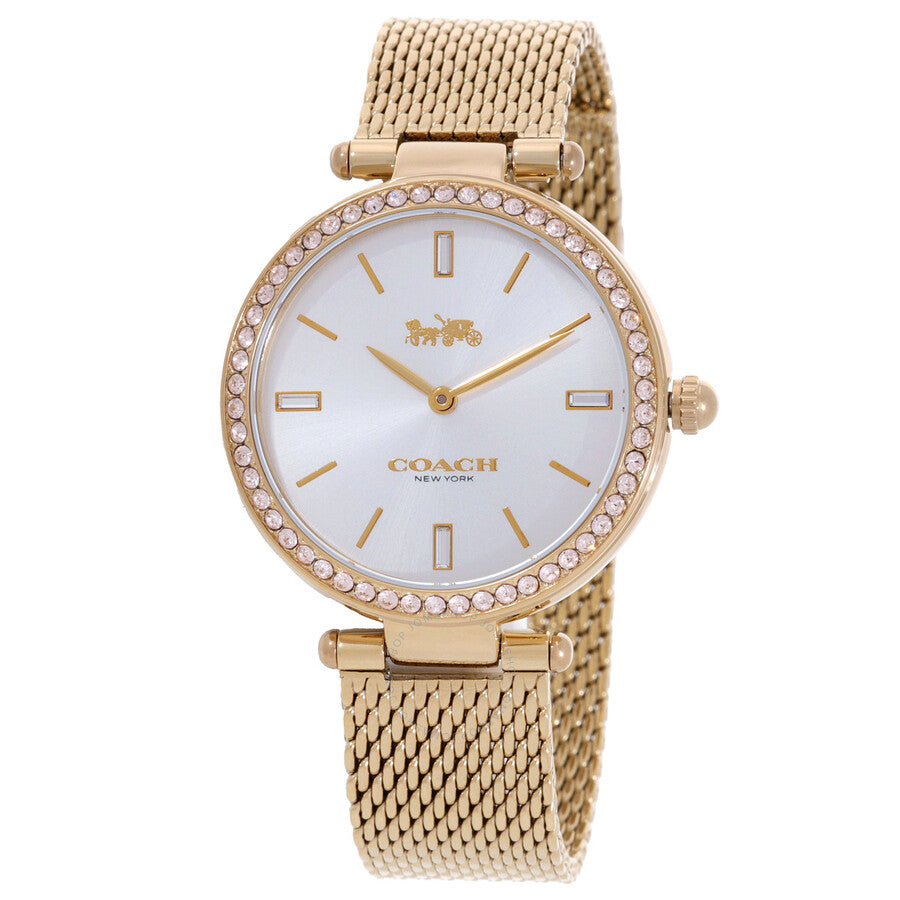 Coach Park Quartz Crystal Silver Dial Ladies Watch 14504098 - The Watches Men & Co