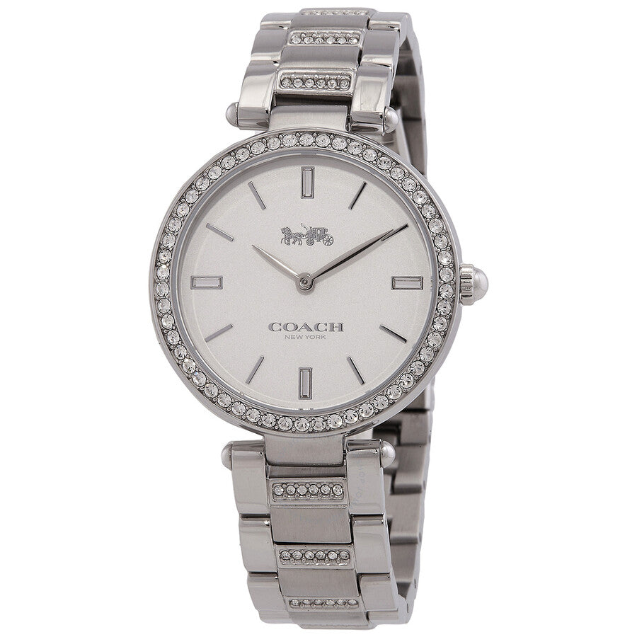 Coach Park Quartz Crystal White Dial Ladies Watch 14503092 - The Watches Men & Co