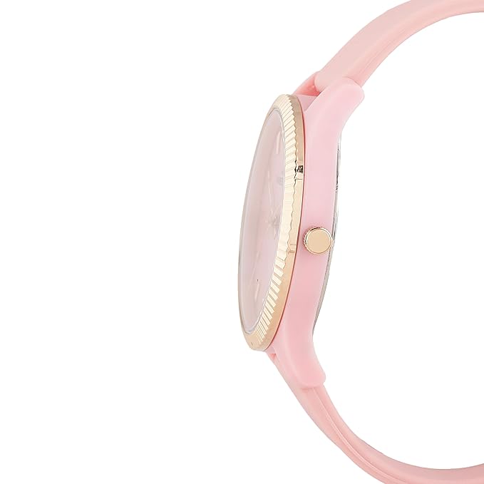 Daniel Klein Casual Pink Dial and Silicone Strap Watch - DK.1.12767-6