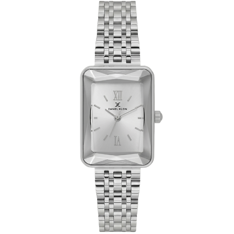 Daniel Klein Premium Rectangular Silver Watch - DK.1.13875-1