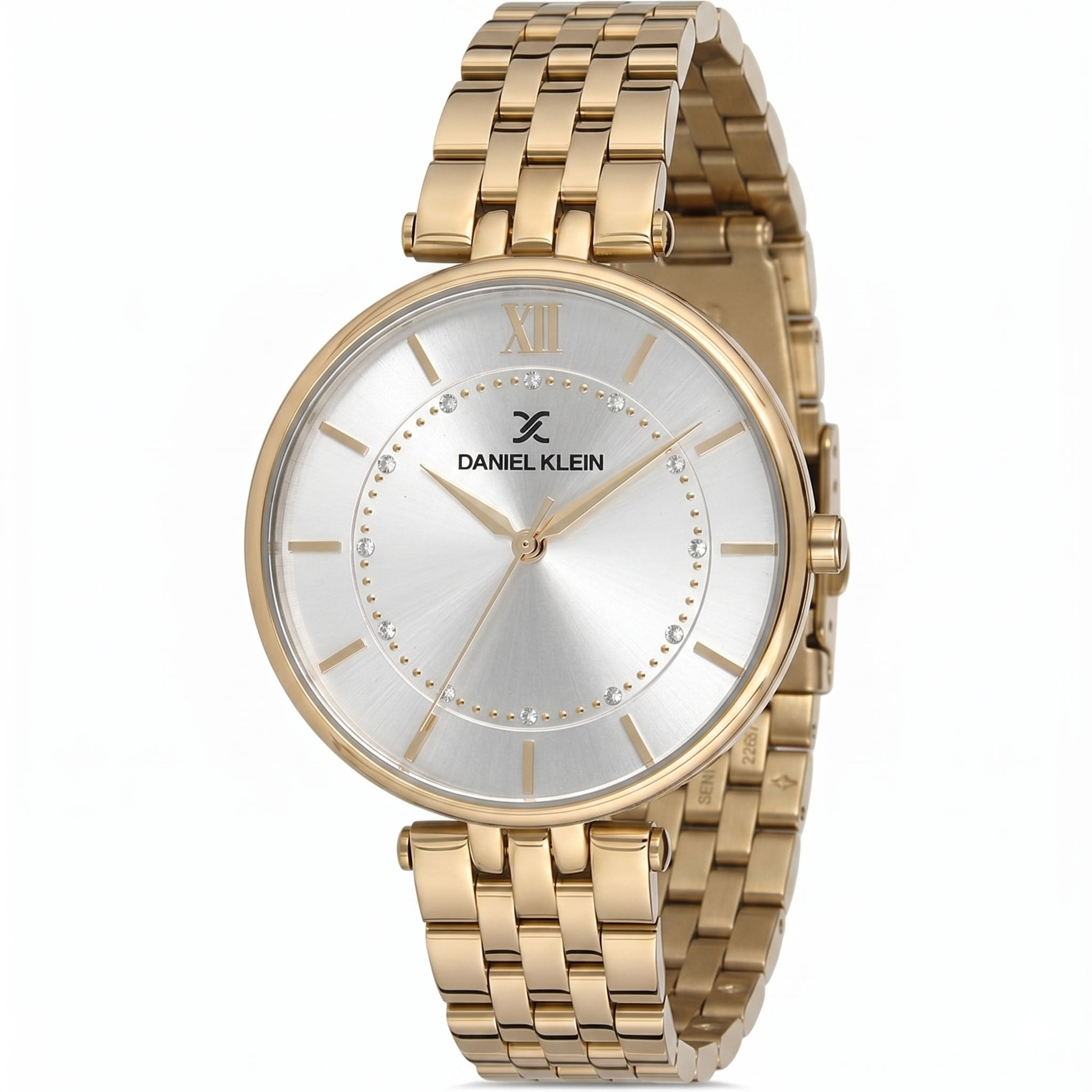 Daniel Klein Classic White Dial Gold Women's Watch - DK.1.12997-3