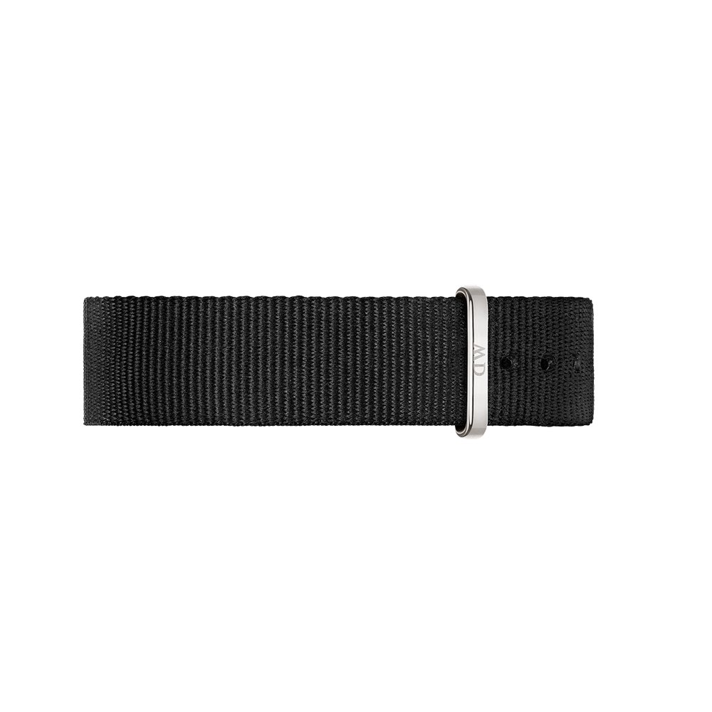 Daniel Wellington Classic Cornwall 36mm White Dial Black Nylon Strap Silver Watch - DW00100260