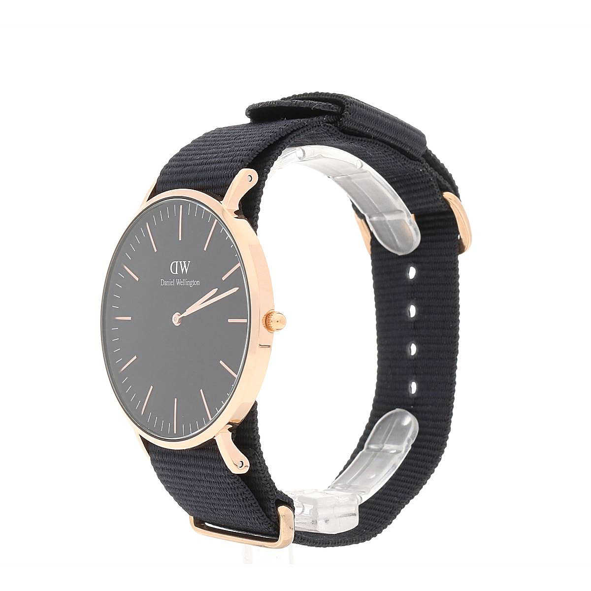 Daniel Wellington Cornwall 40mm Black Men's Gold Watch - DW00100148