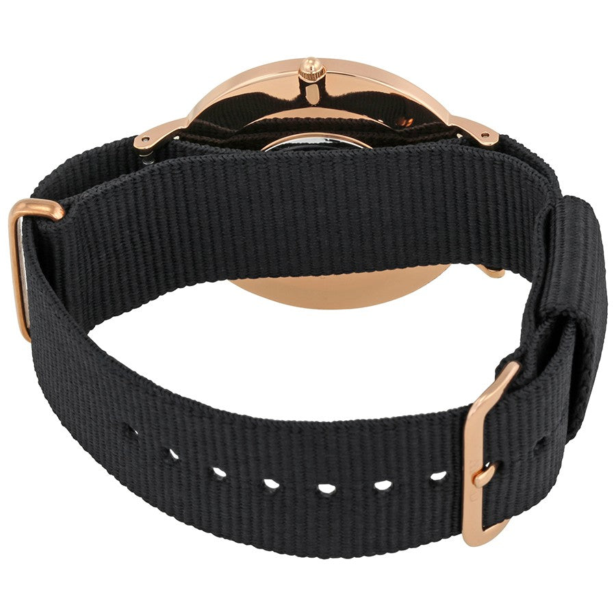 Daniel Wellington Cornwall 40mm Black Men's Gold Watch - DW00100148
