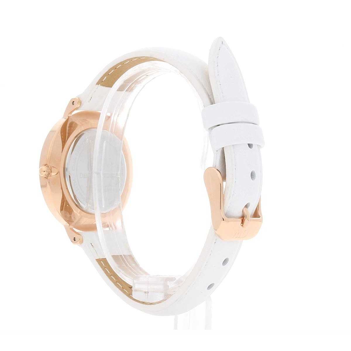 Daniel Wellington Petite Bondi 32mm White Dial Genuine Leather Women's Gold Watch - DW00100189