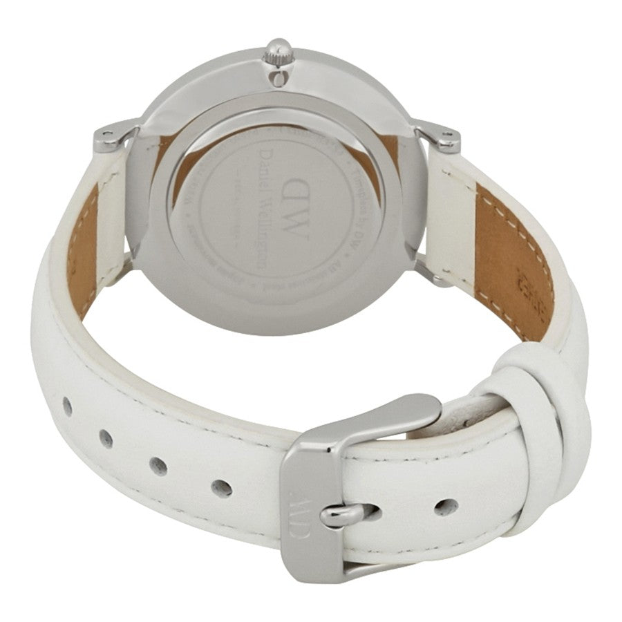 Daniel Wellington White Classic Petite Bondi 32mm Women's Silver Watch DW00100190 - The Watches Men
