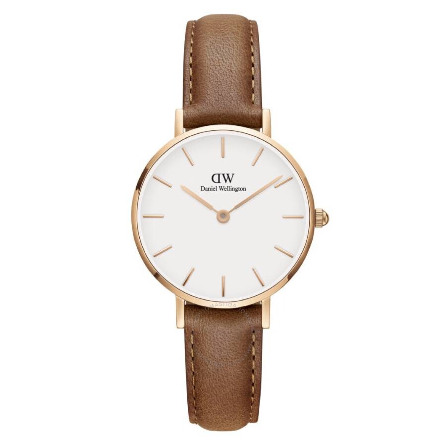 Daniel Wellington Petite Durham Quartz White Dial Ladies Watch DW00100228 - The Watches Men & Co