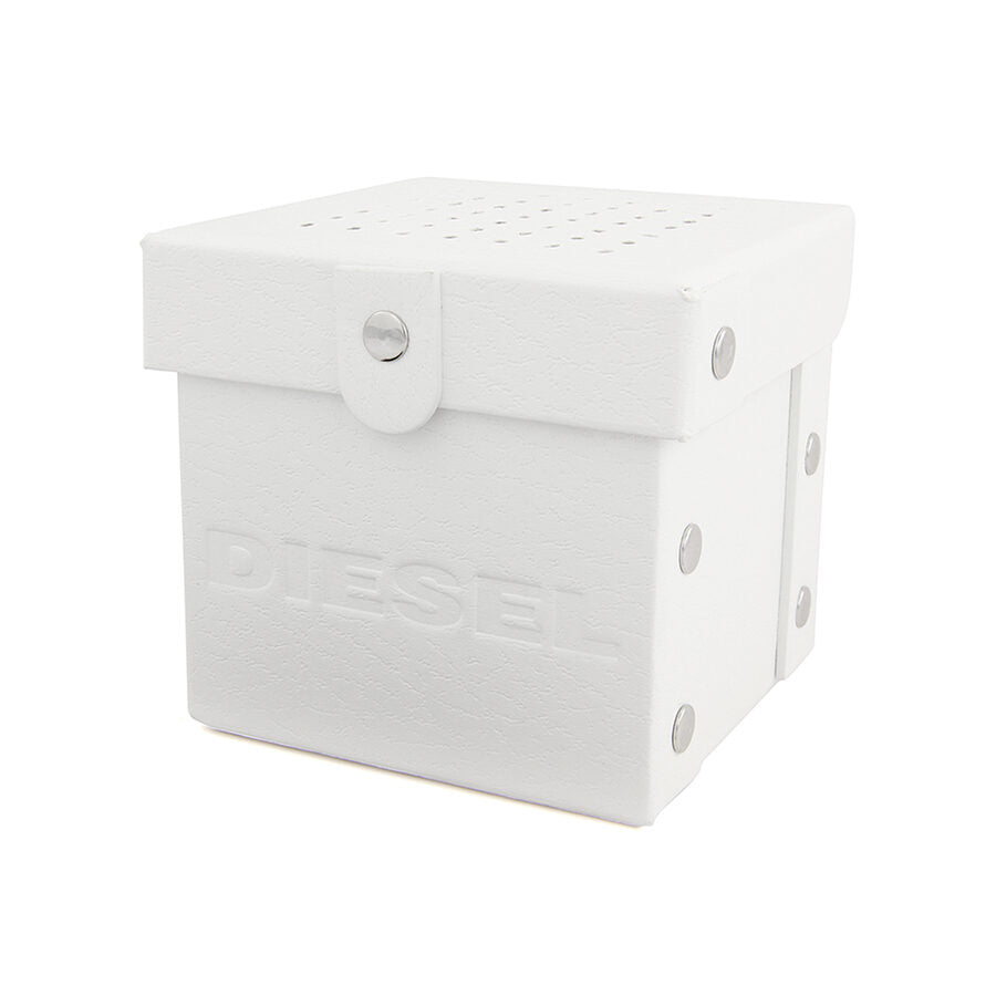 Reloj cronógrafo Diesel para hombre, esfera negra, piel negra, DZ4291