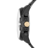 ساعة ديزل ميجا تشيف كرونوغراف للرجال، مصنوعة من الفولاذ المقاوم للصدأ الأسود بتقنية IP، موديل DZ4479