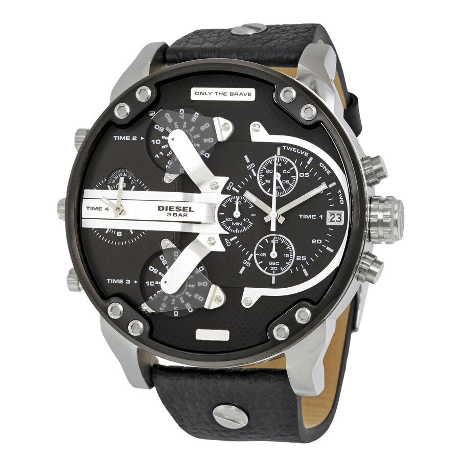 Diesel Mr. Daddy 2.0 Reloj cronógrafo para hombre con esfera negra DZ7313