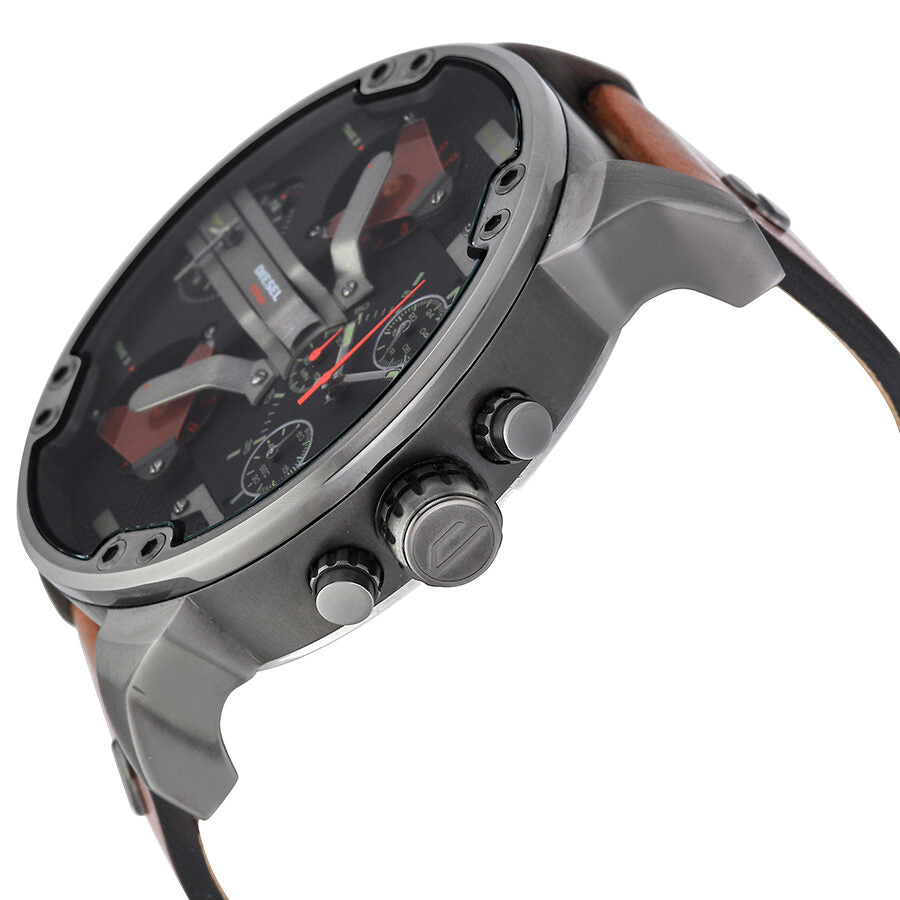 Diesel Mr. Daddy 2.0 Reloj de cuarzo para hombre con esfera negra DZ7332