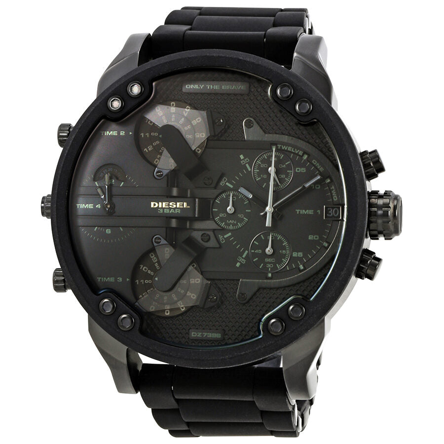 Diesel Mr. Daddy 2.0 Reloj cronógrafo para hombre con esfera negra DZ7396