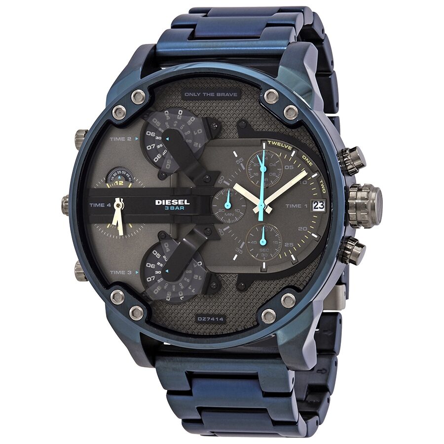 Diesel Mr. Daddy 2.0 Reloj cronógrafo de cuarzo con esfera gris para hombre DZ7414