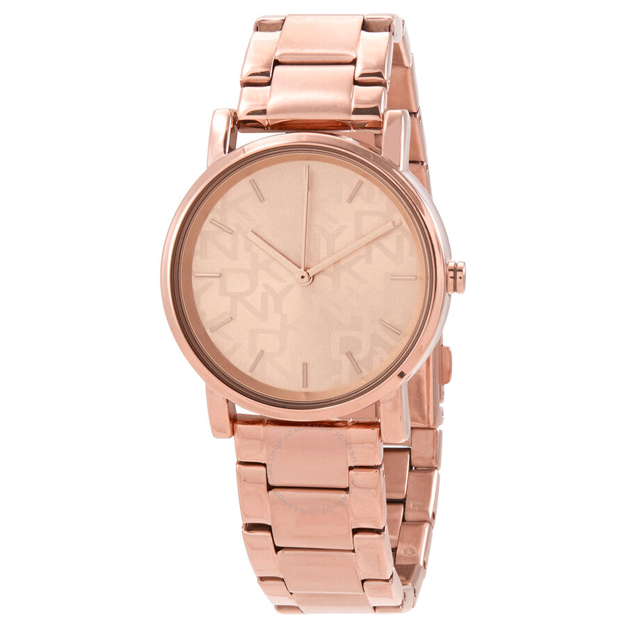 DKNY Soho Quartz Rose Dial Ladies Watch NY2854