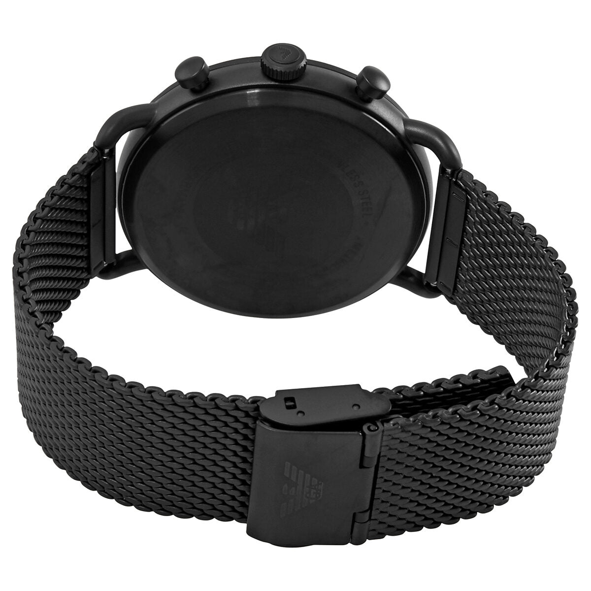 Emporio Armani Aviator Chronograph Black Mesh Men's Watch - AR11264