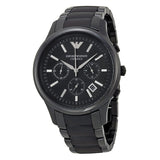 Emporio Armani Ceramica Chronograph Black Dial Men's Watch AR1452