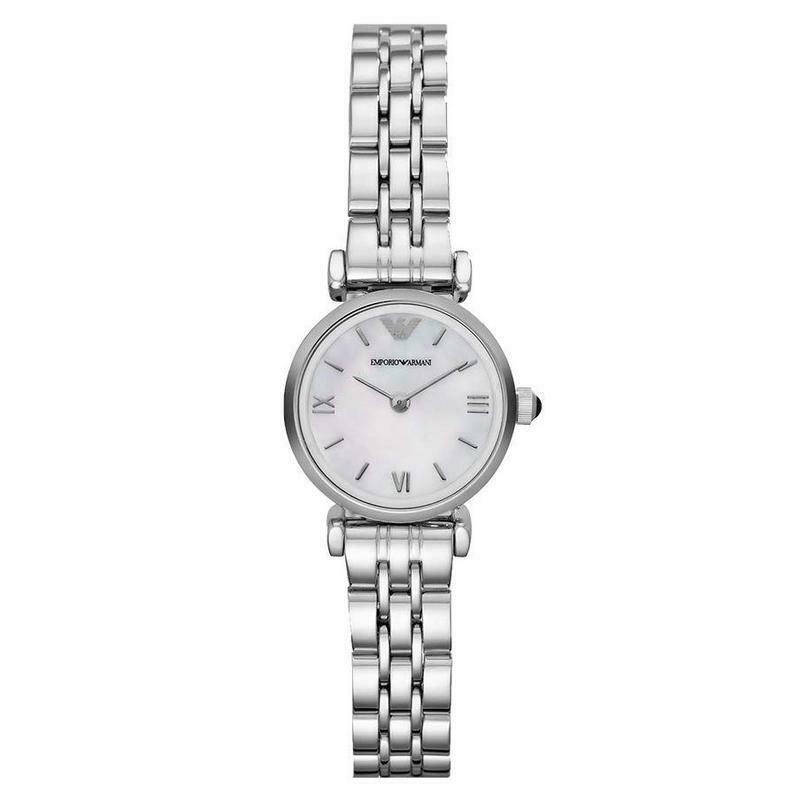 Emporio Armani Classic Madre de Perla Dial Acero Inoxidable Cuarzo Ladies Watch AR1763