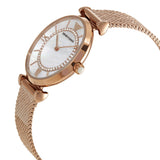 ساعة إمبوريو أرماني جياني تي بار النسائية ذات المينا المصنوع من عرق اللؤلؤ AR11320