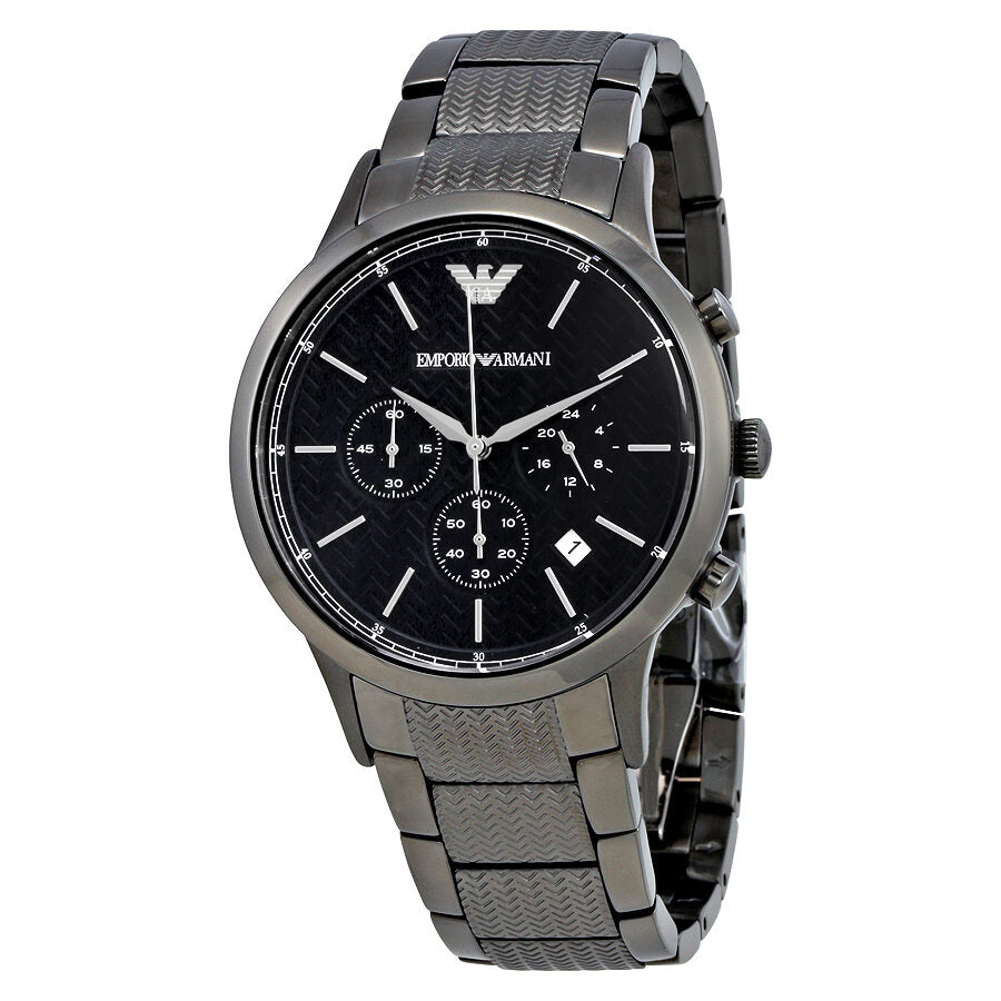 Emporio Armani Renato Chronograph Gunmetal Ion-Plated Men's Watch - AR2505