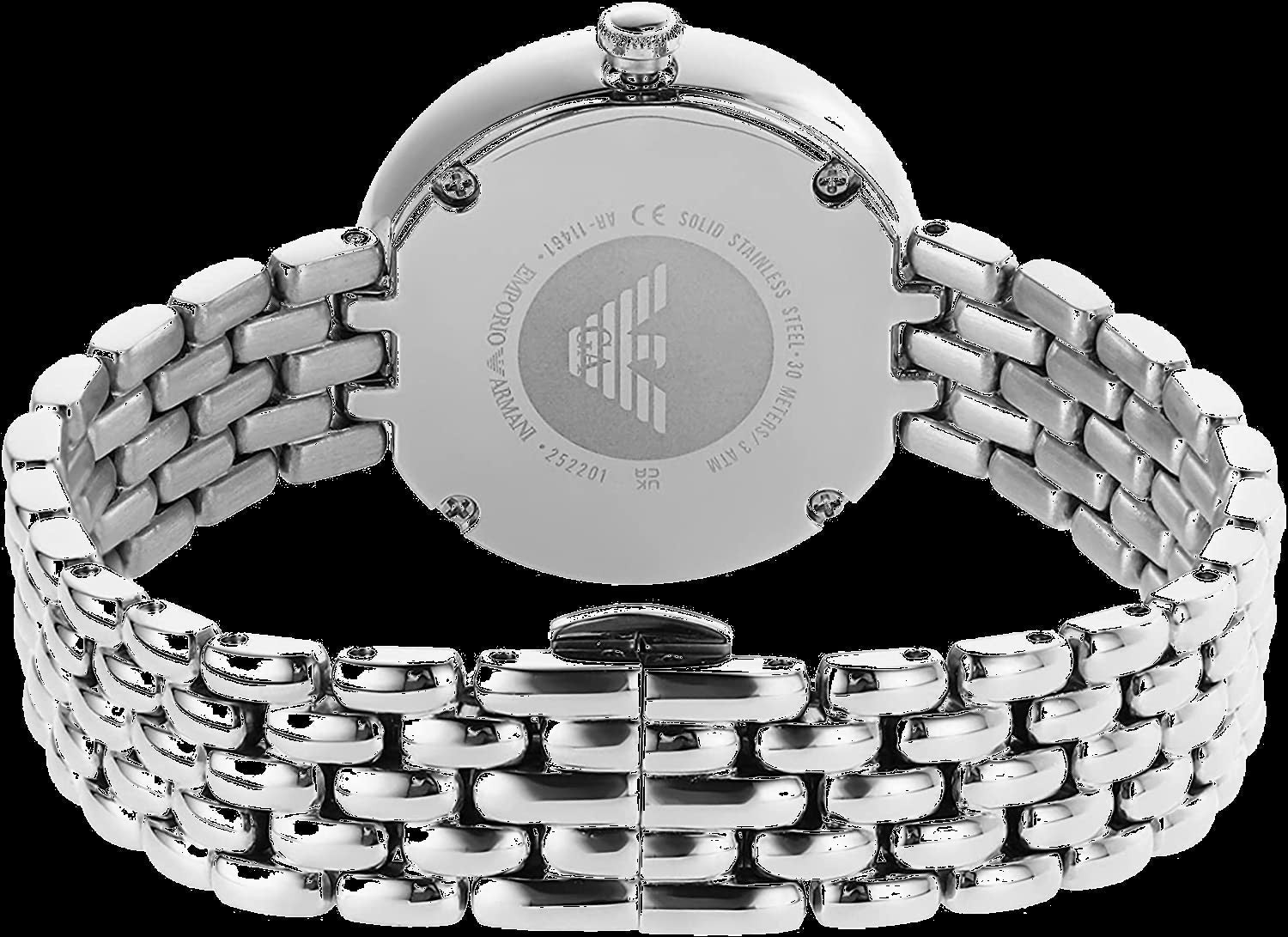 Emporio Armani Rosa Quartz Crystal White Mother of Pearl Dial Ladies Watch AR11461 - Watch