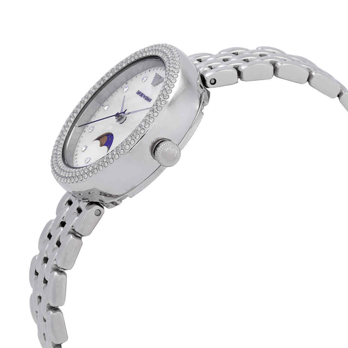 Emporio Armani Rosa Quartz Crystal White Mother of Pearl Dial Ladies Watch AR11461 - Watch
