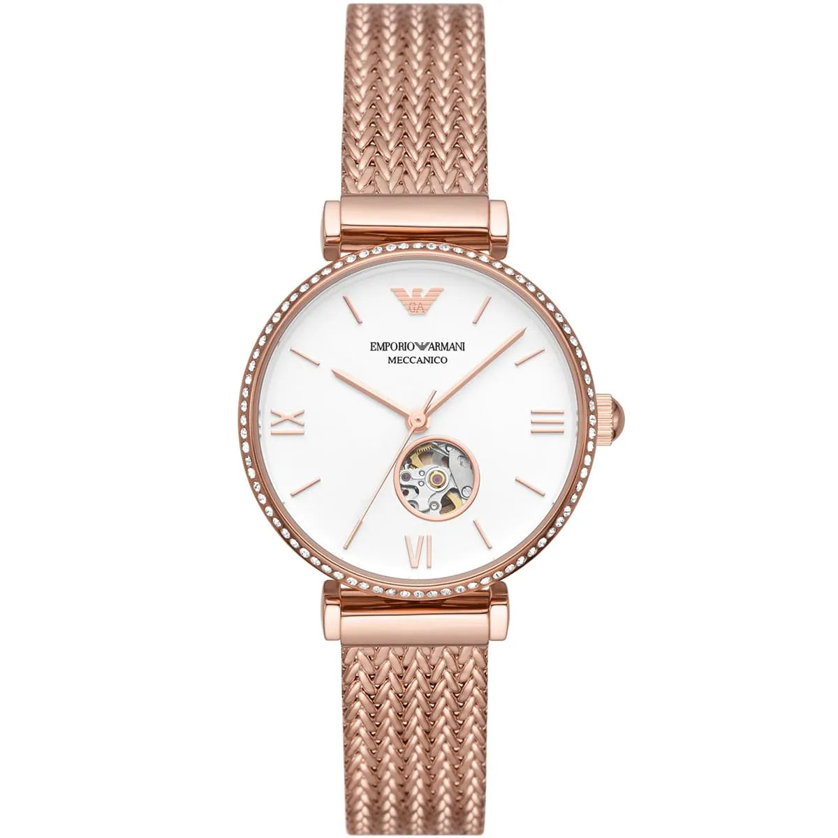 Emporio Armani Rose Gold Ladies Watch - AR60063