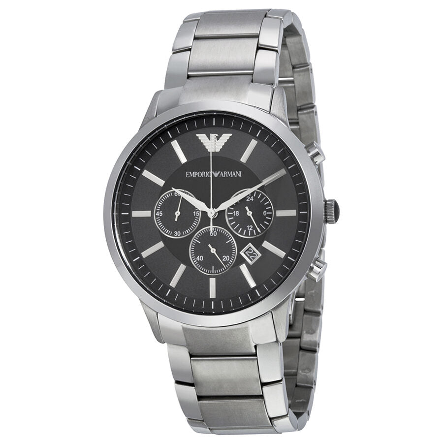 Reloj Emporio Armani Sportivo Cronógrafo Esfera Negra Acero Hombre AR2460
