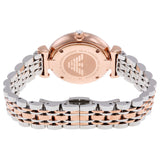 Emporio Armani White Crystal Pave Dial Two-tone Ladies Watch AR1926
