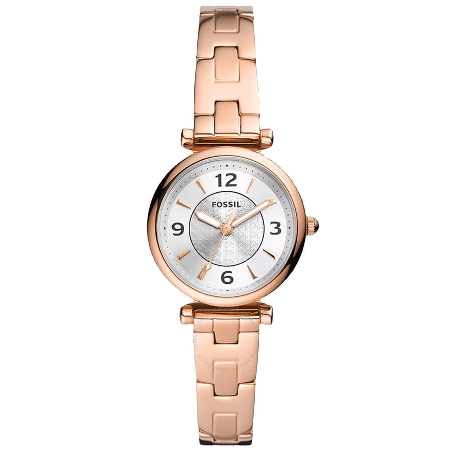 Fossil Carlie Silver-tone Dial Ladies Watch ES5202 - The Watches Men & Co