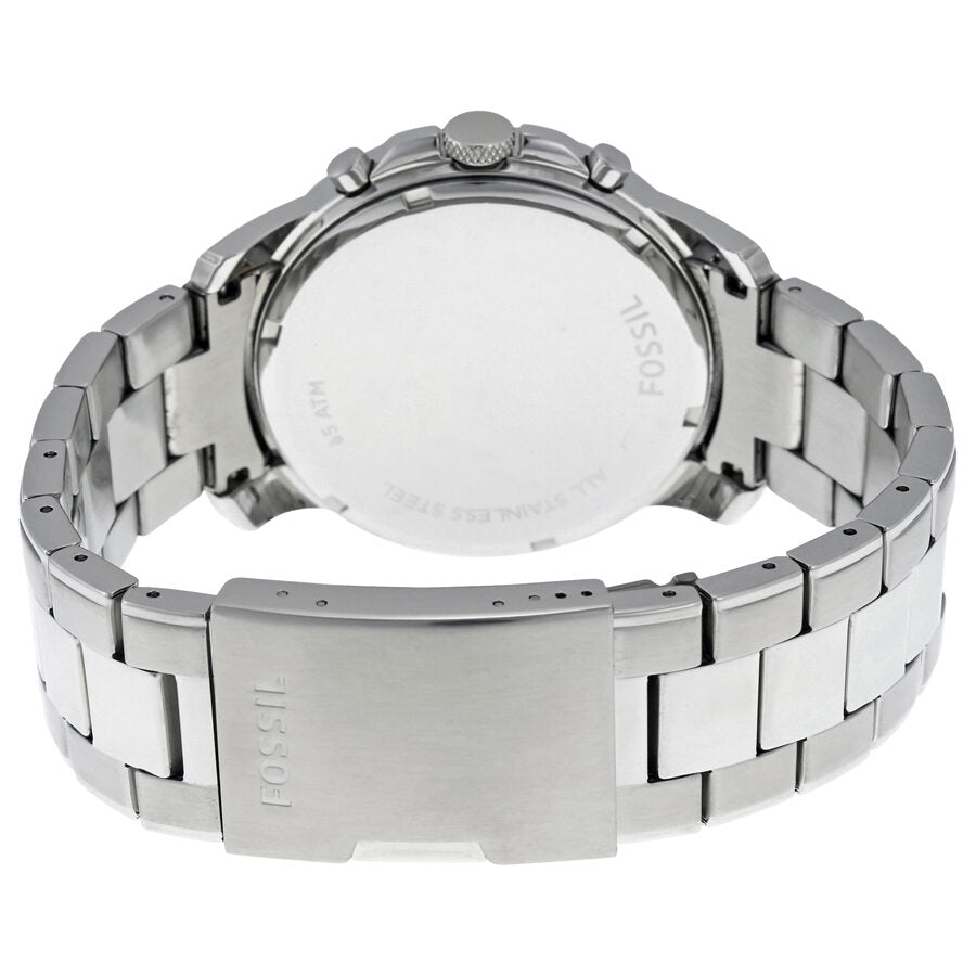 Fossil Grant Chronograph Black Dial Stainless Steel Men's Watch FS4736