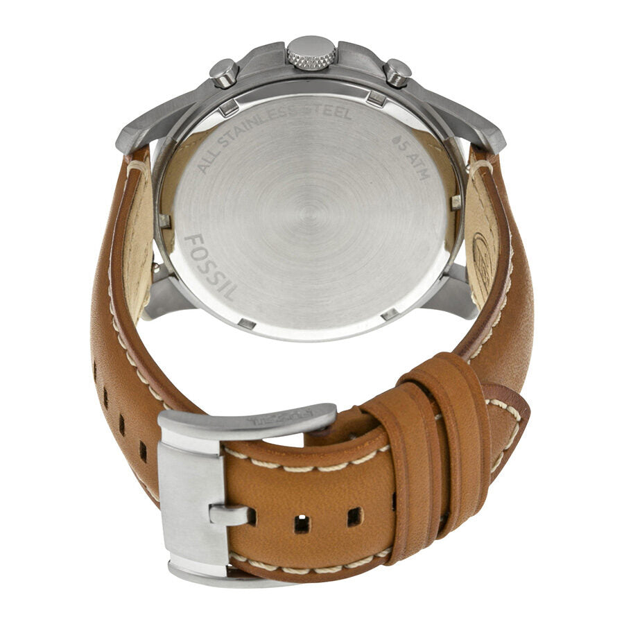 Fossil Grant Chronograph White Dial Tan Leather Reloj para hombre FS5060