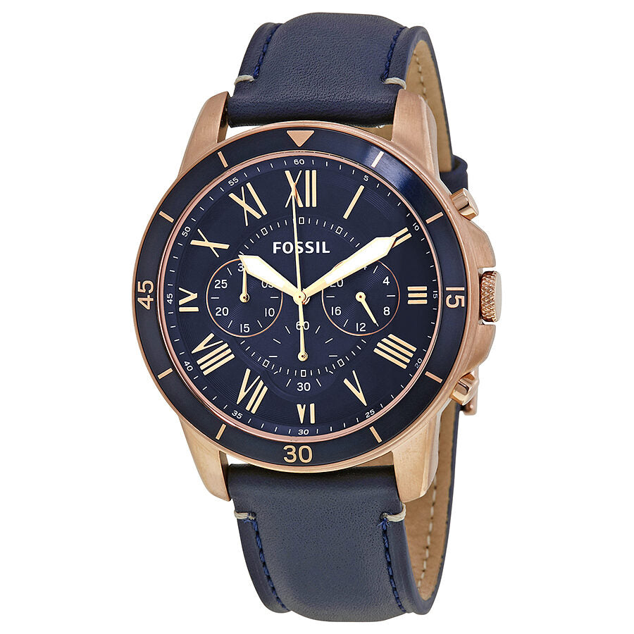 Fossil Grant Sport Reloj cronógrafo para hombre con esfera azul FS5237