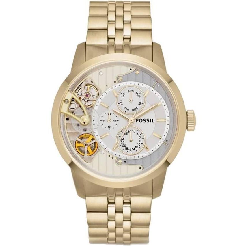 Fossil Reloj multifunción para hombre en tono dorado expuesto ME1137