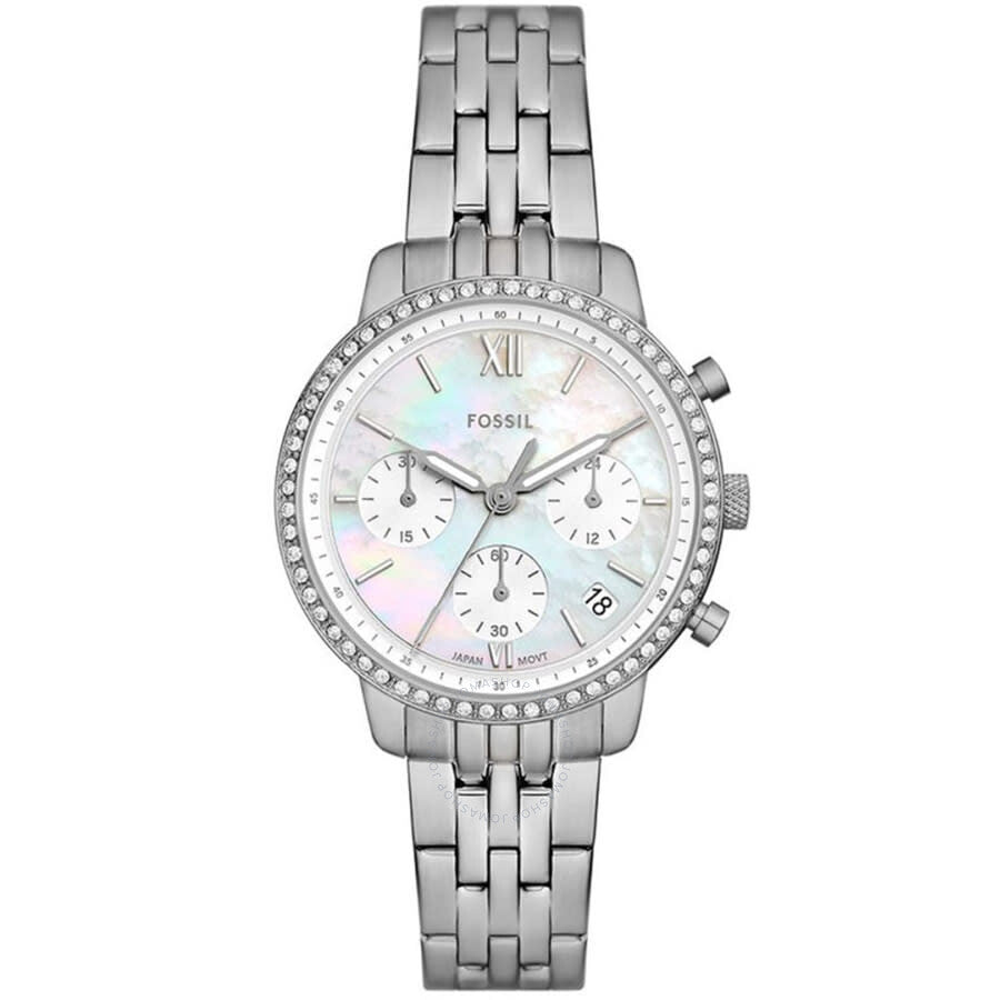 Fossil Neutra Chronograph Quartz White Dial Ladies Watch ES5357 - The Watches Men & Co