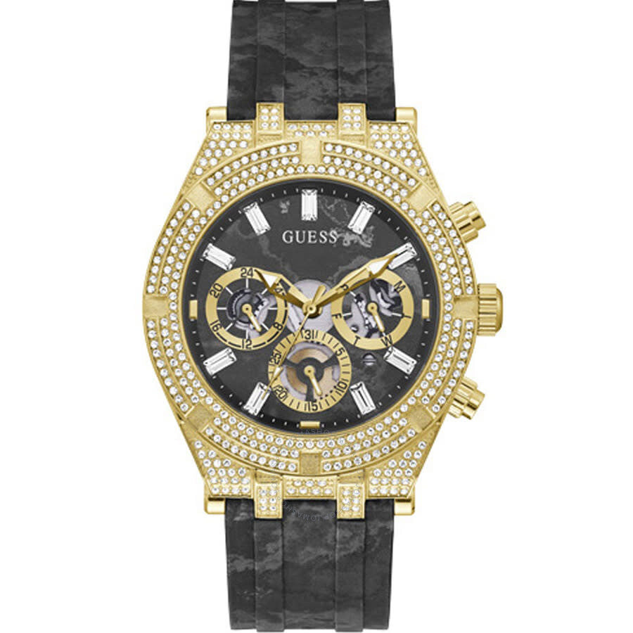 Guess Classic Chronograph Crystal Black Dial Men's Watch GW0418G2 - The Watches Men & Co